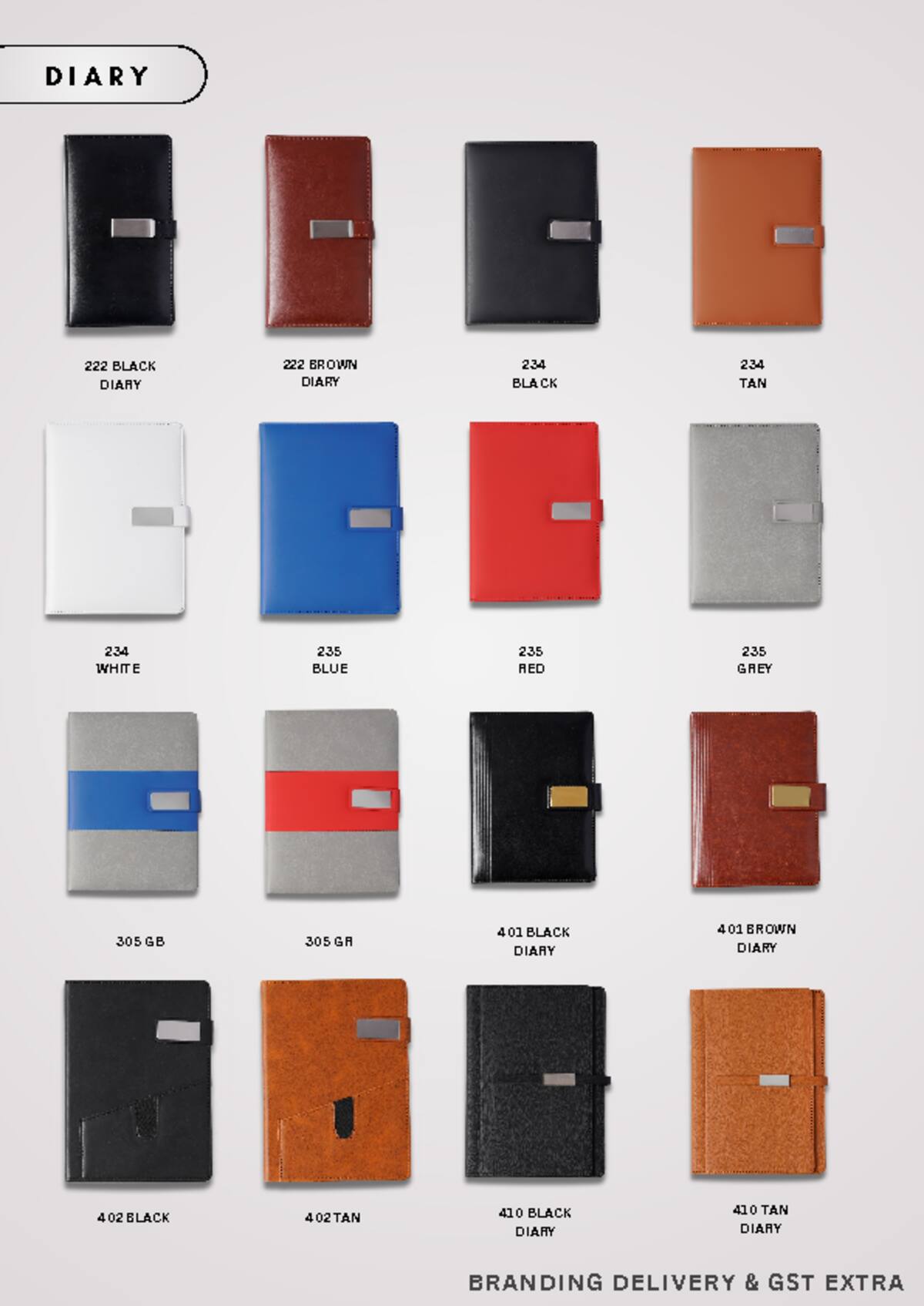 Diary catalogue, page 2