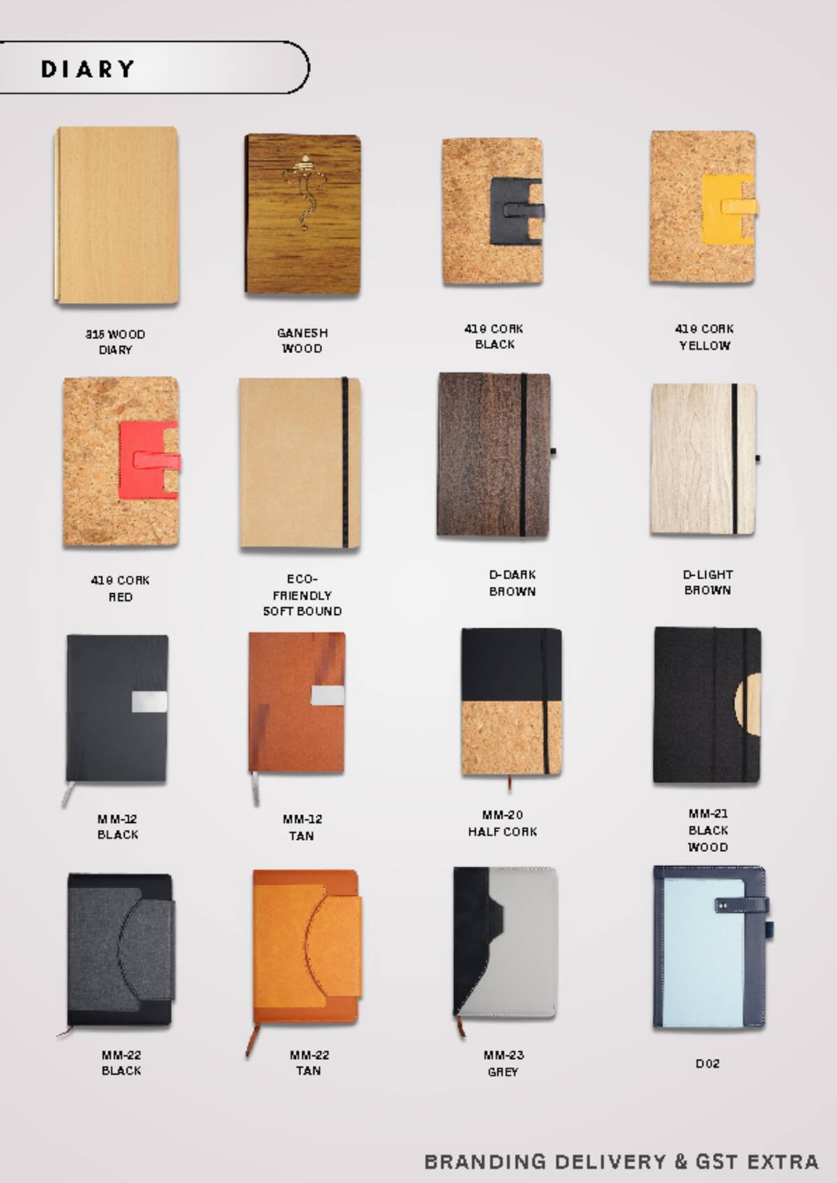 Diary catalogue, page 3