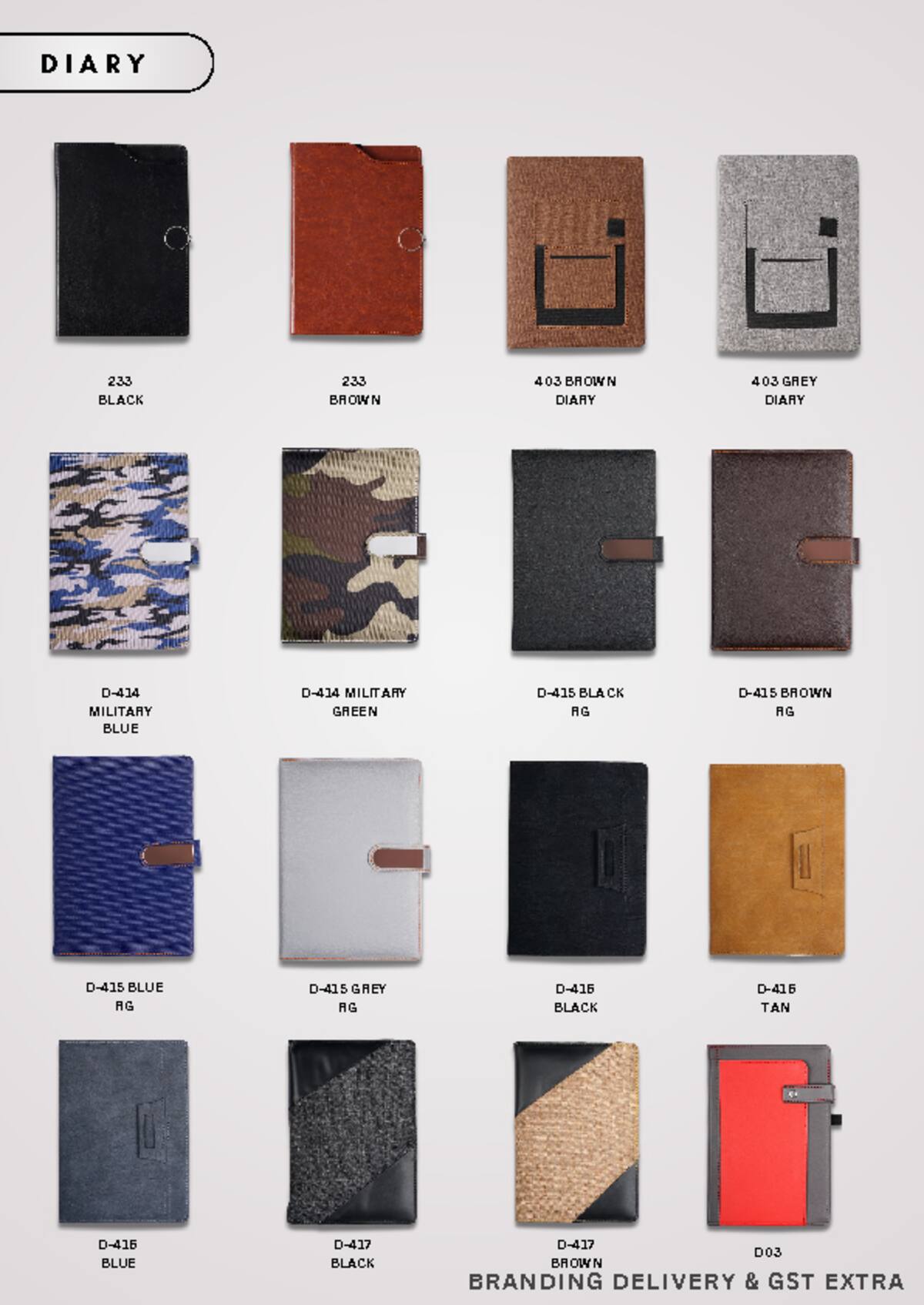 Diary catalogue, page 4