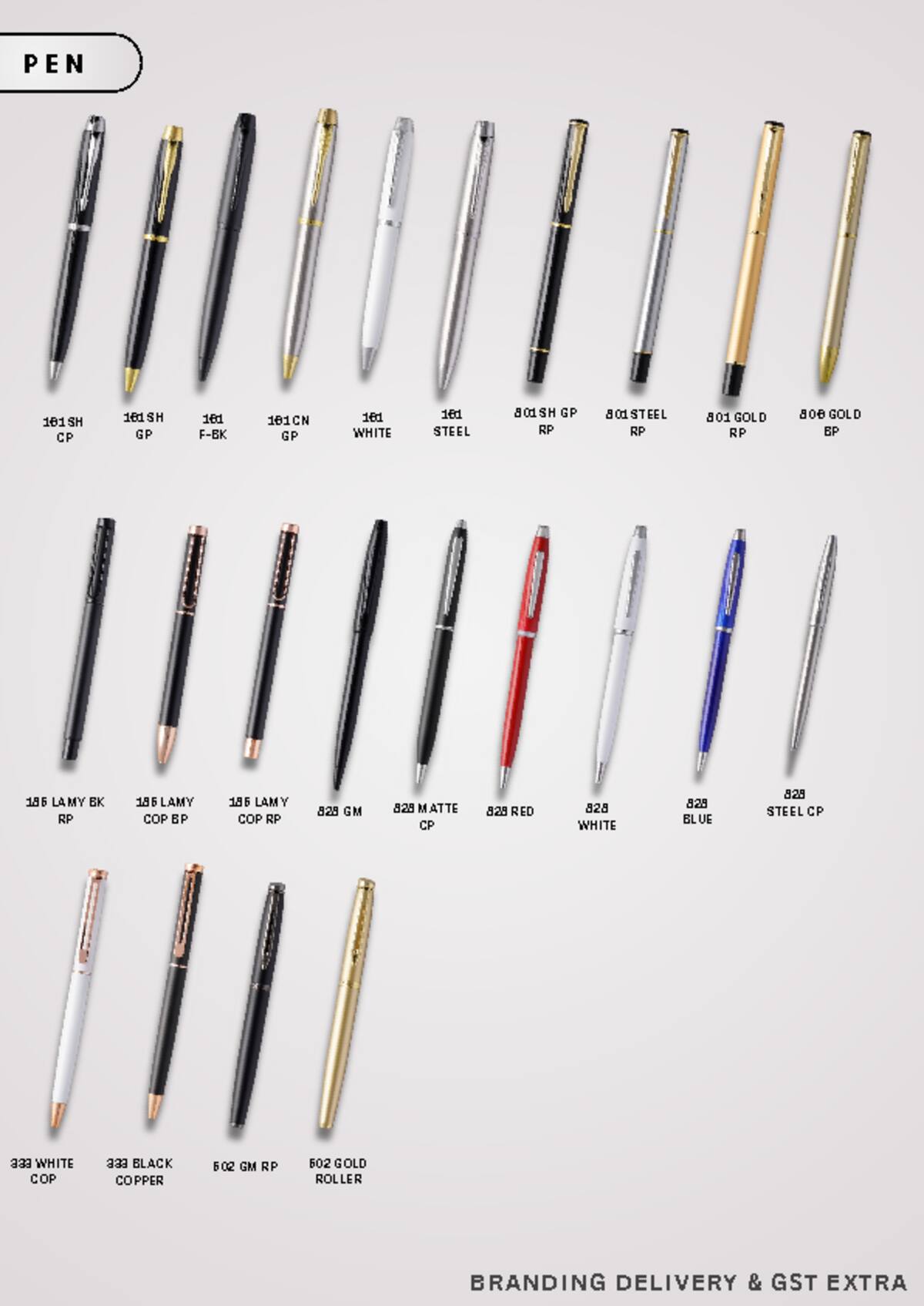 Pens catalogue, page 2