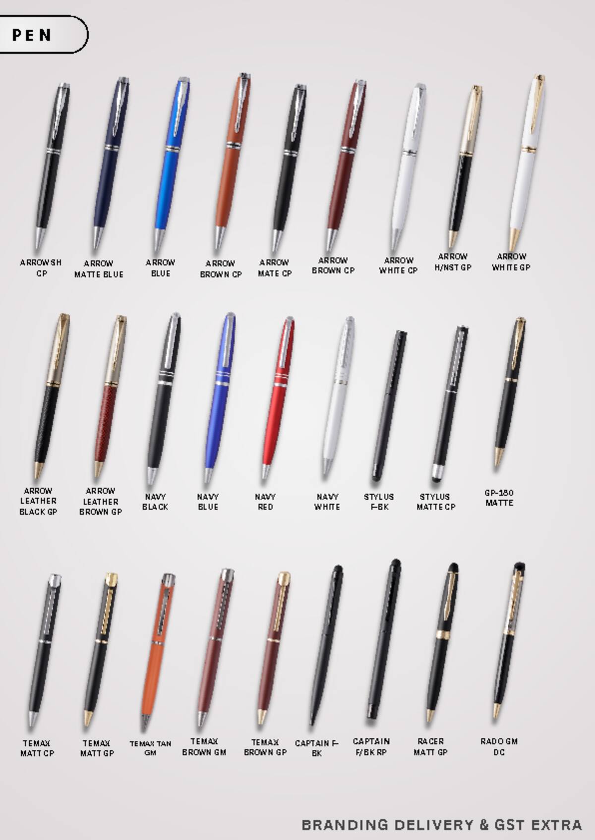 Pens catalogue, page 4